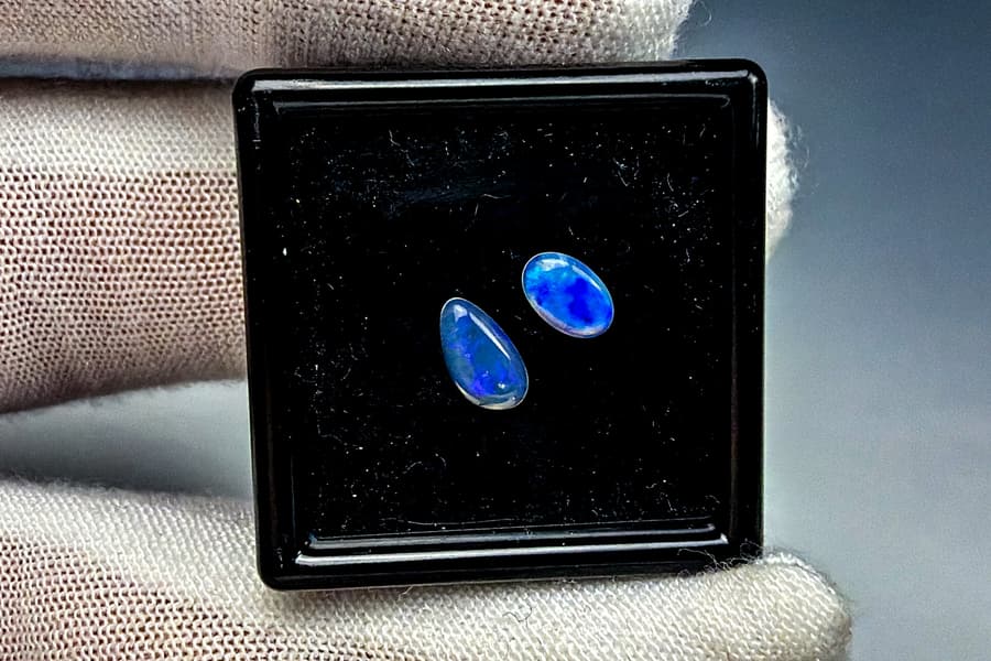 2 Edel Opale 0,45 ct